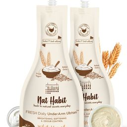 Nat Habit Set Of 2 Fresh Daily White Yogurt Under Arm Ubtan 40 g Each-58