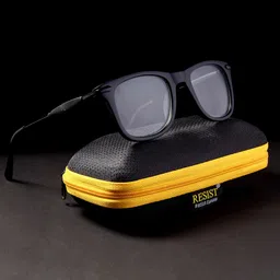 RESIST EYEWEAR Unisex Wayfarer Sunglasses with UV Protected Lens-GENESIUS BF DN4-36