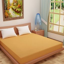Nivasam Gold-Toned Terry Water Resistant Mattress Protector-image-78