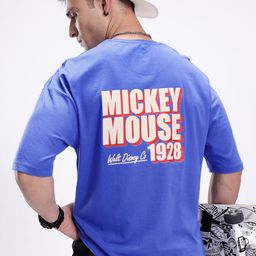 Kook N Keech Disney Mickey Mouse Printed Pure Cotton Oversized T-shirt-image-97