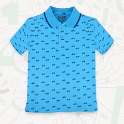 BAESD Boys Graphic Printed Polo Collar Short Sleeves Cotton T-shirt-image-53