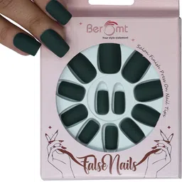 BEROMT 12 Pcs Long-Lasting Premium Matte Salon Finish Press On Nails - Shade 525-image-91