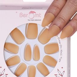 BEROMT 12 Pcs Long-Lasting Premium Matte Salon Finish Press On Nails - Shade 548-10