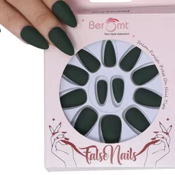 BEROMT 12 Pcs Long-Lasting Premium Matte Salon Finish Press On Nails - Shade 559-image-58