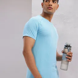 HRX By Hrithik Roshan Raglan Sleeves Seamless Rapid-Dry Running T-shirt-image-96