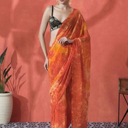 Sangria Ready to wear Tie and Dye Saree-image-73