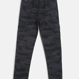 TALES & STORIES Boys Camouflage Printed Slim Fit Cargos-picture-35