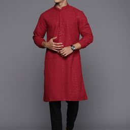 Indo Era Embroidered Sequined Kurta-image-86