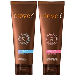 Clove Oral Care Set Of 2 Ultimate & Hydrate Toothpaste - 100 g Each-image-6