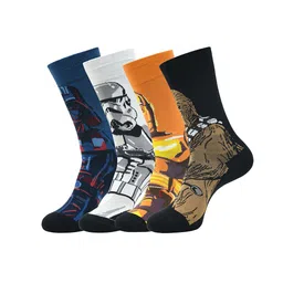 Balenzia Men Pack of 4 Assorted Star Wars Calf-Length Socks-11