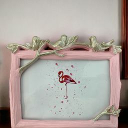 Art Street Pink & White Three Little Birds Table Photo Frame-35