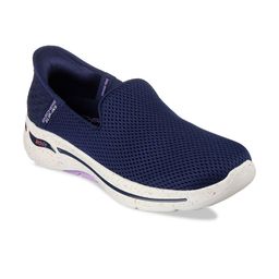 Skechers Women Navy Blue Mesh Go Walk Arch Fit Sports Shoes-89