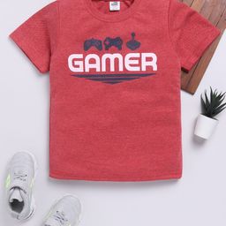 Here&Now X Game Begins Boys Typography Print T-shirt-image-3
