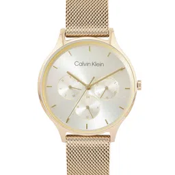 Calvin Klein Women Timeless Mesh Mf Bracelet Style Analogue Multi Function Watch 25200103-image-85