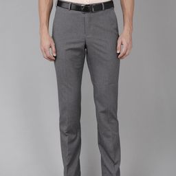 Park Avenue Men Smart Regular Fit Mid-Rise Plain Woven Flat-Front Formal Trousers-image-37