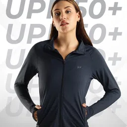 BLUE TYGA Sunscreen Women Lightweight Outdoor Sporty Jacket-image-64
