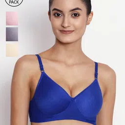 ABELINO Pack of 6 Pure Cotton T-shirt Bras - Lightly Padded-image-90