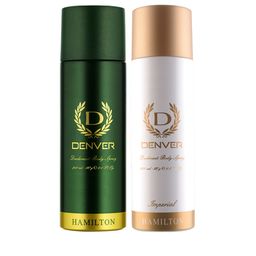 Denver Men Set of 2 Deodorant Body Sprays - Hamilton & Imperial - 200ml Each-2