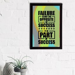 eCraftIndia Green Failure Is Not the Opposite of Success It is Part of Success Painting-38