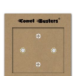 Comet Busters 4 Pcs Nose Studs Stick On's Self Adhesive Fake Nose Studs Bindis image 2