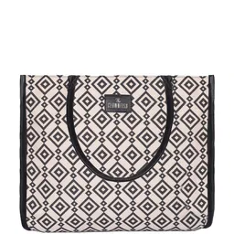 THE CLOWNFISH Opulence Geometric Self Design Structured Shoulder Bag image 3