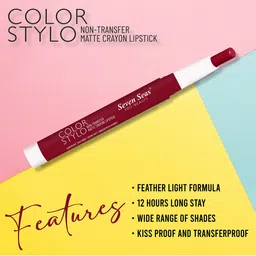 Seven Seas Color Stylo Non-Transfer Matte Crayon Lipstick - Choco Bar 110 image 5