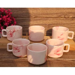 laghima jadon Multicoloured Printed Ceramic Glossy Cups Set of Cups and Mugs image 4