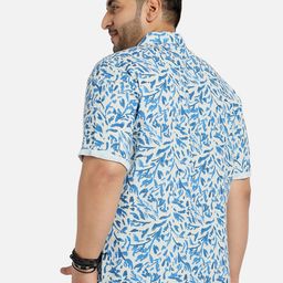 Instafab Plus Classic Floral Printed Cotton Casual Shirt image 5