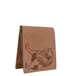 URBAN FOREST Men Tan Animal Printed Leather Two Fold Wallet-image-38