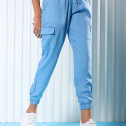 Freehand by The Indian Garage Co Women Blue Mid-Rise Casual Cotton Cropped Jeans-image-97