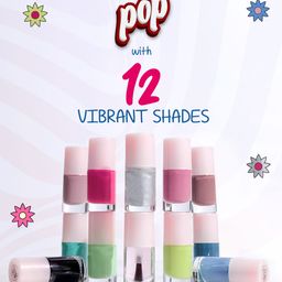 NEUD Set Of 12 Lush Bella Pop Nail Polish Kit Enriched With Vitamin E -6 ml Each image 5