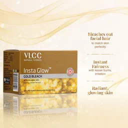 VLCC Set Of 2 Insta Glow Gold Bleach WithColloidal Gold - 60 g Each image 3