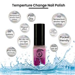 BEROMT Temperature Change Quick Dry Nail Polish- 8 ml - BNP 708 image 4