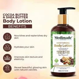 Medimade Cocoa Butter & Shea Butter Moisturizing Body Lotion - 300 ml image 5
