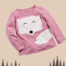 Macy's First Impression Infant Girls Pink & Off White Printed Top-image-41