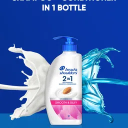 Head & Shoulders Smooth & Silky 2-in-1 Anti-Dandruff Shampoo & Conditioner 650ml image 2