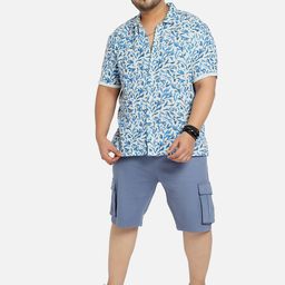 Instafab Plus Classic Floral Printed Cotton Casual Shirt image 4