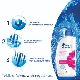 Head & Shoulders Set of 2 Anti-Dandruff Shampoo -Silky Black & Smooth & Silky -650 ml each image 4