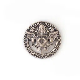 COSA NOSTRAA Men Set Of 5 Gold-Toned The Knight Lion Shield Buttons image 4