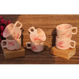 laghima jadon Multicoloured Printed Ceramic Glossy Cups Set of Cups and Mugs image 3
