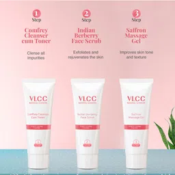 VLCC Set of 2 Party Glow Single Facial Kit for Instant Glow - 60g each image 2