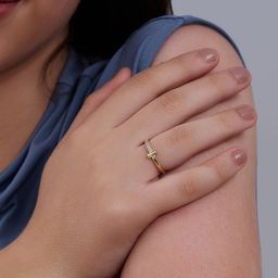 Kushal's Fashion Jewellery White 92.5 Pure Silver Gold-Plated Zircon Party Finger Ring-picture-14