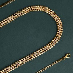 VAMA Artificial Beads Studded Waist Chain Saree Accessories-10