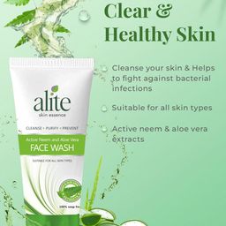Alite Skin Essence Set Of 6 Active Neem & Aloe Vera Face Wash For Hydrating Skin-70 g Each image 4