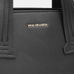 Van Heusen Brand Logo Embossed Structured Handheld Bag with Detachable Sling Strap image 4