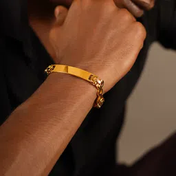 The Roadster Lifestyle Co. Gold-Plated Chain Linked Bracelet-image-53