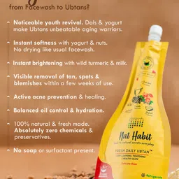 Nat Habit Set Of 2 Delicate Rose Fresh Daily Ubtan For Deep Cleansing - 40 g Each image 4