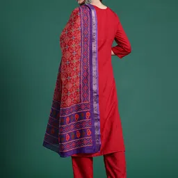 Indo Era Kurta with Trousers & With Dupatta image 2