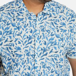 Instafab Plus Classic Floral Printed Cotton Casual Shirt image 3