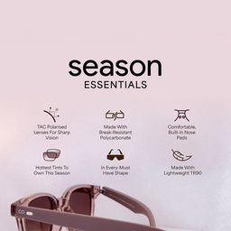 Vincent Chase Unisex Round Sunglasses with Polarised and UV Protected Lens image 3